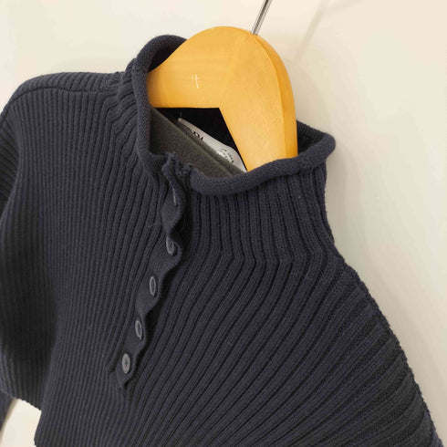 ザラ ZARA クロップドリブニット プルオーバー レディース import:S