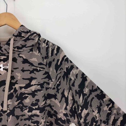 アンダーアーマー UNDER ARMOUR 23AW UAライバルフリース カモ フーディー メンズ import:L
