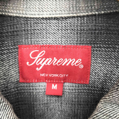 シュプリーム Supreme 22AW Shadow Plaid Flannel Zip Up Shirt メンズ import:M
