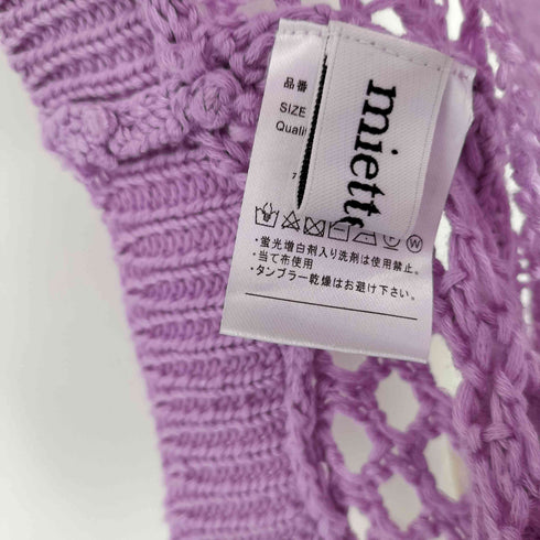 ミエット miette メッシュボレロ カーディガン レディース FREE