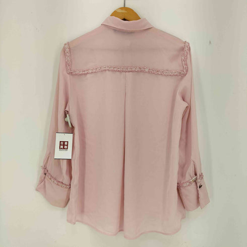 ザラ ZARA ツイードラインシャツ レディース import:M