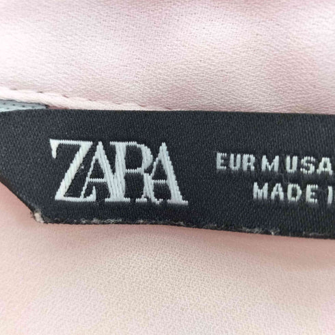 ザラ ZARA ツイードラインシャツ レディース import:M