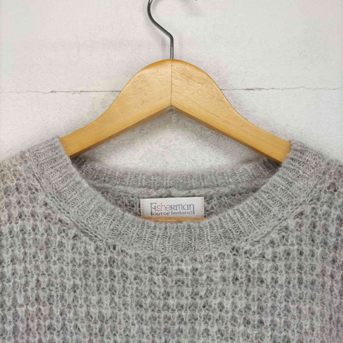 FISHERMAN OUT OF IRELAND アルパカ100 ワッフルニット PURE ALPACA メンズ M
