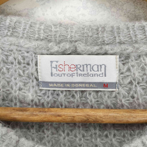 FISHERMAN OUT OF IRELAND アルパカ100 ワッフルニット PURE ALPACA メンズ M