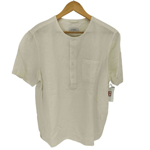 サタデーズニューヨークシティ Saturdays NYC リネンレーヨン ヘンリーネックカットソー メンズ import:M