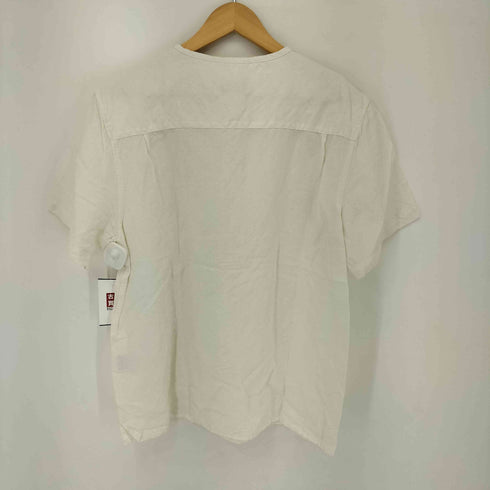 サタデーズニューヨークシティ Saturdays NYC リネンレーヨン ヘンリーネックカットソー メンズ import:M