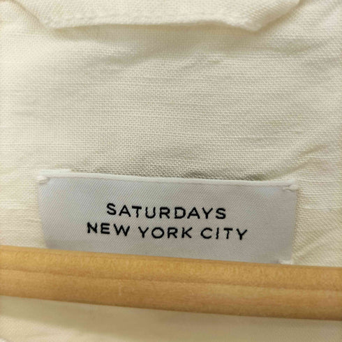 サタデーズニューヨークシティ Saturdays NYC リネンレーヨン ヘンリーネックカットソー メンズ import:M