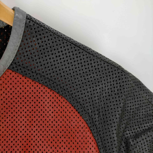 ハーレーダビッドソン HARLEY-DAVIDSON カウレザーメッシュS/Sジャケット レディース import:S