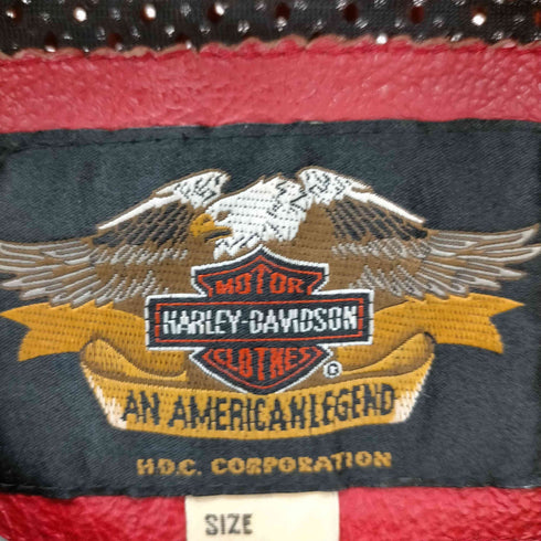 ハーレーダビッドソン HARLEY-DAVIDSON カウレザーメッシュS/Sジャケット レディース import:S
