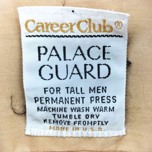 Career Club PALACE GUARD USA製 襟芯 L/S シャツ メンズ 16 1/2