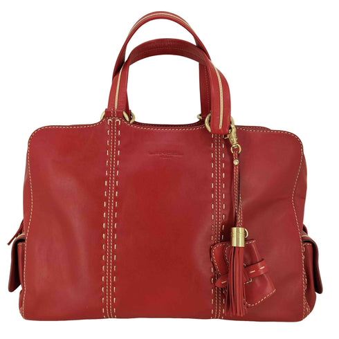 ランセル LANCEL タッセルチャーム レザー ショルダーバッグ レディース