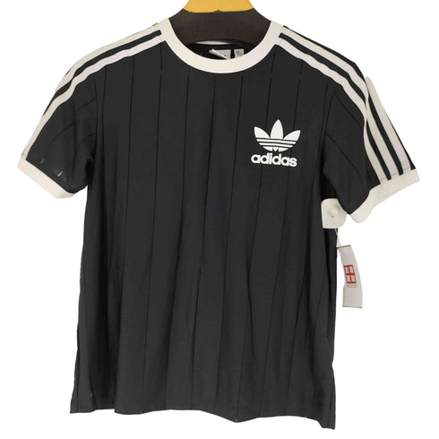 アディダス adidas スリーストライプス ピンストライプ S/S Tシャツ レディース import:M