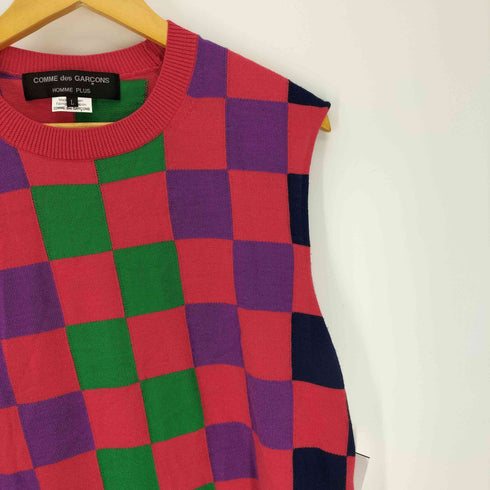 コムデギャルソンオムプリュス COMME des GARCONS HOMME PLUS 23SS ANOTHER KIND OF PUNK アナザーカインドパンク期 インターシャ ニット トップ AD2022 メンズ JPN:L