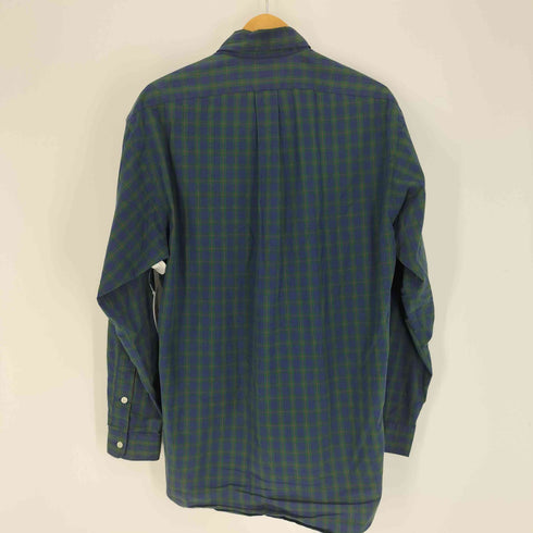 ラルフローレン RALPH LAUREN 90S BLAKE TWO-PLY COTTON タータンチェック ポニー刺繍 B.D L/S シャツ メンズ import:S