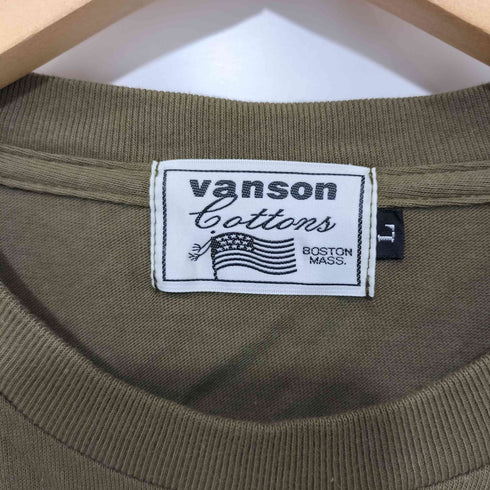 バンソン VANSON スカルプリントTシャツ メンズ import:L