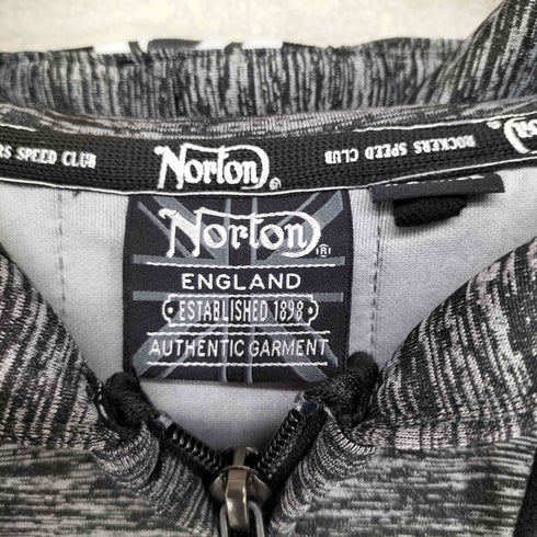 ノートン NORTON ポンチ 杢 ジップ パーカー メンズ JPN:XL