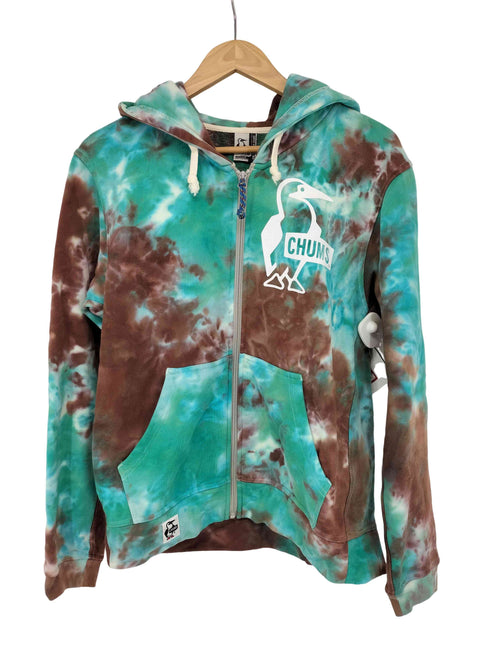 チャムス CHUMS BOOBY LOGO ZIP PARKA タイダイ メンズ JPN:S