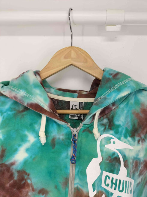 チャムス CHUMS BOOBY LOGO ZIP PARKA タイダイ メンズ JPN:S