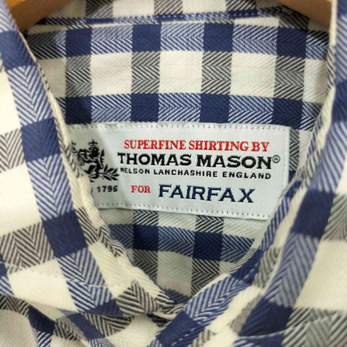 トーマスメイソンフォーフェアファクス THOMAS MASON for FAIRFAX ホリゾンタルカラー チェックシャツ メンズ JPN:S