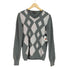 エンポリオアルマーニ EMPORIO ARMANI ダイヤパターン Vネックニット メンズ EUR:46