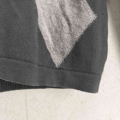 エンポリオアルマーニ EMPORIO ARMANI ダイヤパターン Vネックニット メンズ EUR:46