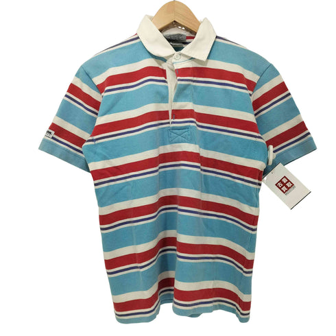 バーバリアン BARBARIAN 90S カナダ製 ボーダー S/S ポロシャツ メンズ import:XS