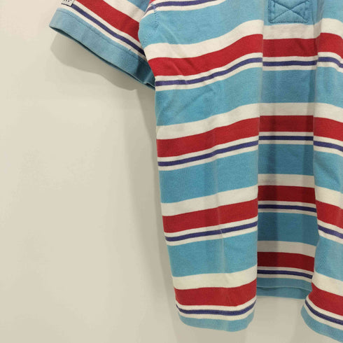 バーバリアン BARBARIAN 90S カナダ製 ボーダー S/S ポロシャツ メンズ import:XS