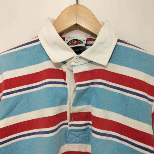 バーバリアン BARBARIAN 90S カナダ製 ボーダー S/S ポロシャツ メンズ import:XS