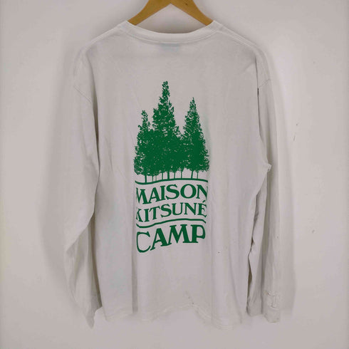 メゾンキツネ MAISON KITSUNE CAMP LONG SLEEVE TEE-SHIRT メンズ JPN:XL