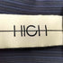 HIGH by Claire Campbell イタリア製 ストライプ 1B 変形 テーラードジャケット レディース JPN:7号