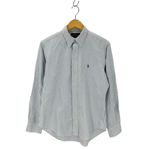 ラルフローレン RALPH LAUREN CLASSIC FIT ポニー刺しゅう ストライプ柄 ボタンダウンシャツ メンズ JPN:L