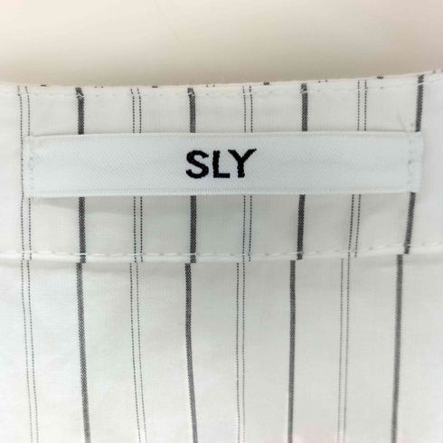 スライ SLY FRONT ZIP SHIRRING ブラウス レディース FREE