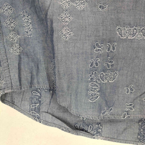 クロコダイル crocodile ペイズリー刺繍シャツ メンズ JPN:L
