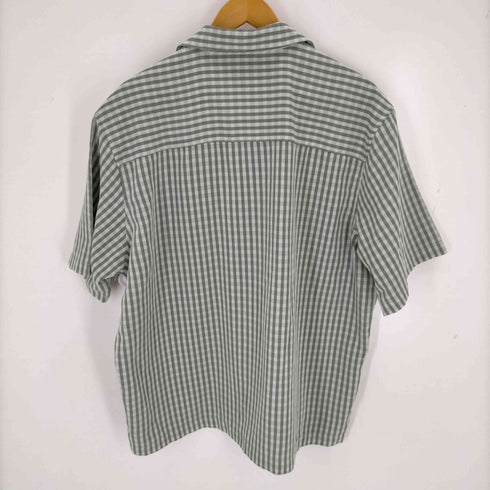 ペリーエリス PERRY ELLIS オープンカラーS/S ボックス チェックシャツ メンズ import:L