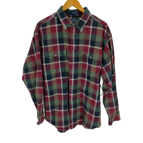 ペンドルトン PENDLETON インドネシア製 コットンチェックシャツ メンズ import:XL