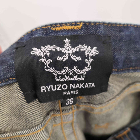 リュウゾウ ナカタ RYUZO NAKATA y2k スパンコール刺繍 デニムパンツ レディース JPN:36