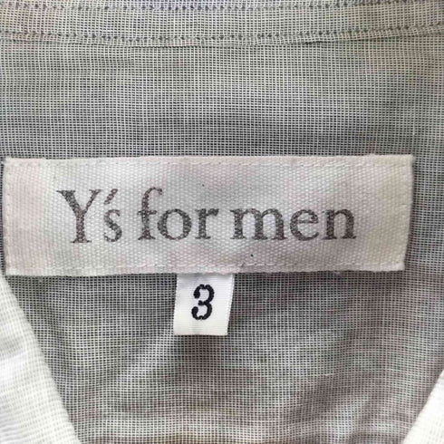 ワイズフォーメン Ys for men 90S 白タグ ロングスリーブシャツ メンズ 3