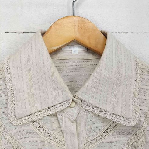 トゥービーシック TO BE CHIC レースフリルシャツワンピース レディース JPN:40