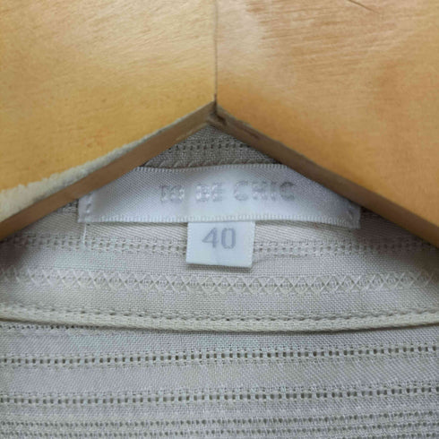 トゥービーシック TO BE CHIC レースフリルシャツワンピース レディース JPN:40