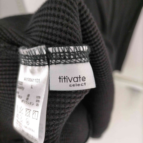 ティティベイト titivate 前後2wayロングスリーブワッフルワンピース レディース JPN:L