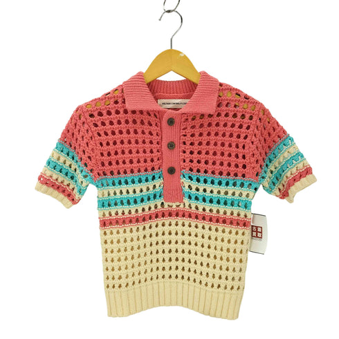 VOLTAGE CONTROL FILTER MESH BORDER TIGHT KNIT POLO レディース FREE