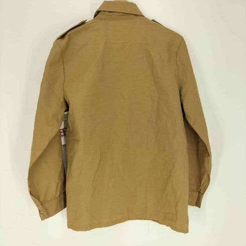 FORUM 軍リボン フラップポケット エポレット ポリエステル L/S シャツ メンズ
