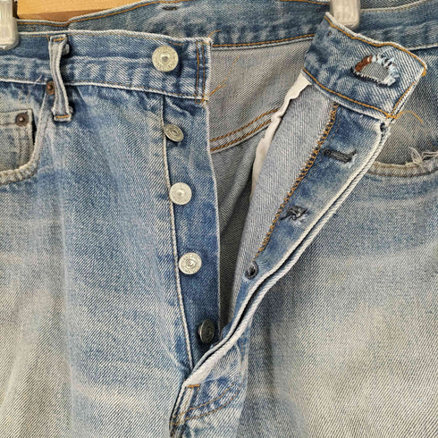 リーバイス Levis 70年製 66前期 501 デニムパンツ USA製 ボタン裏6 バックポケットシングルステッチ メンズ 36×36