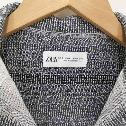 ザラ ZARA GRADIET STRIPED SHIRT オープンカラー ストライプ S/S シャツ メンズ import:S
