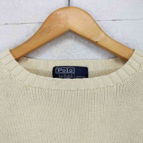 ポロバイラルフローレン Polo by RALPH LAUREN ポニー刺繍クルーネックコットンニット メンズ