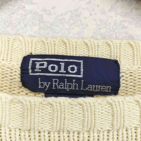 ポロバイラルフローレン Polo by RALPH LAUREN ポニー刺繍クルーネックコットンニット メンズ