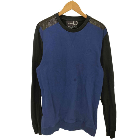 ラフシモンズ RAF SIMONS 18SS Taped Detail Sweatshirt ロゴ 刺繍 テープ ディテール スウェット メンズ UK:40