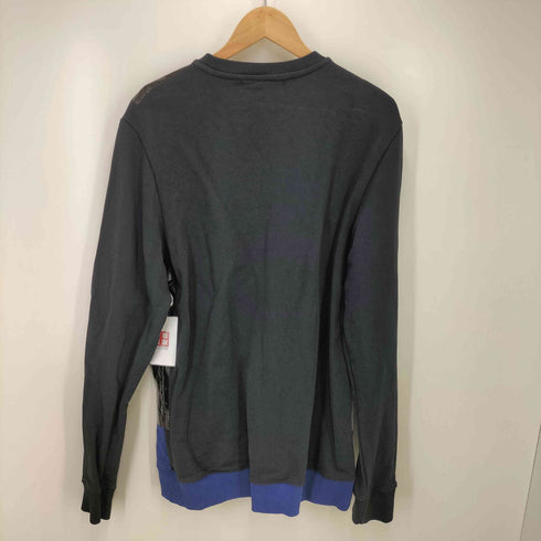 ラフシモンズ RAF SIMONS 18SS Taped Detail Sweatshirt ロゴ 刺繍 テープ ディテール スウェット メンズ UK:40