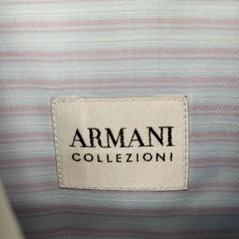 アルマーニコレツィオーニ ARMANI COLLEZIONI ストライプシャツ メンズ US:38
