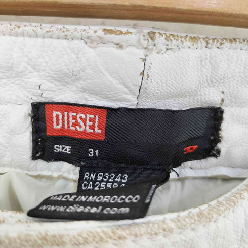 ディーゼル DIESEL レザー モーターサイクルパンツ メンズ 31inch